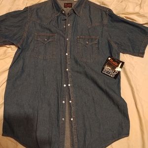 Western style denim shirt